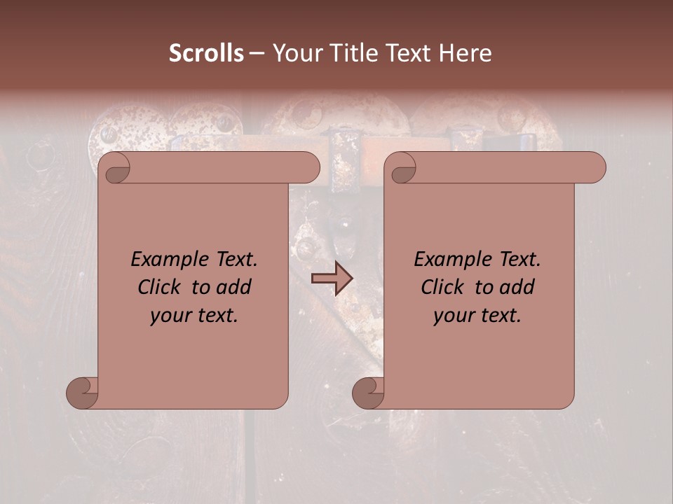 Passion Rusty Door PowerPoint Template