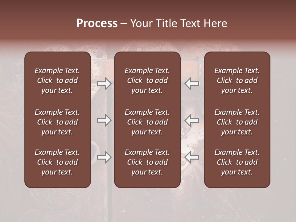 Passion Rusty Door PowerPoint Template