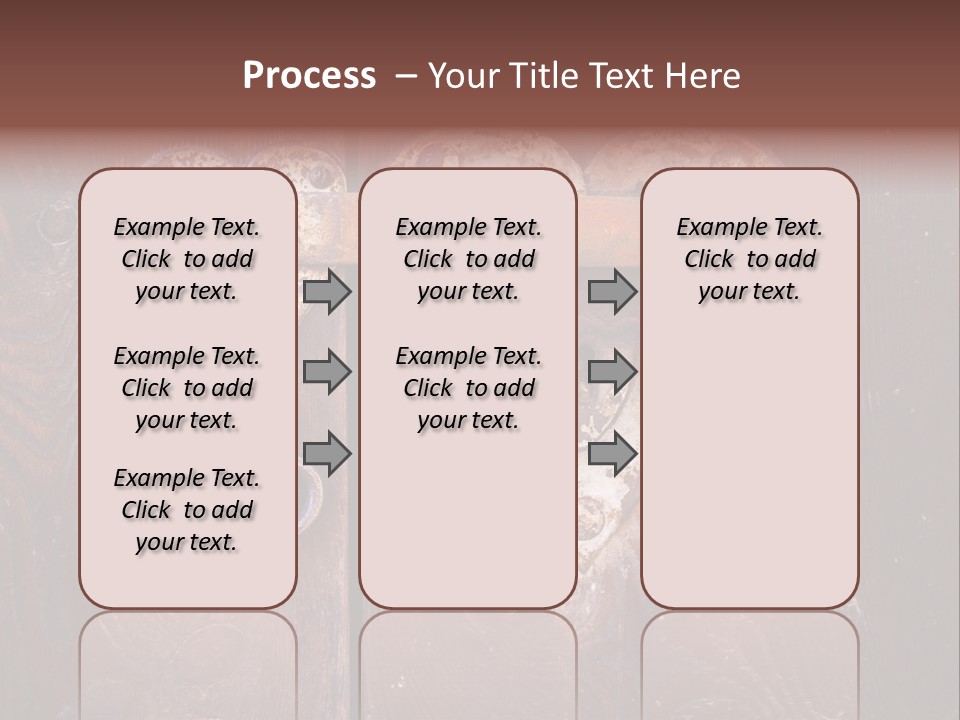 Passion Rusty Door PowerPoint Template