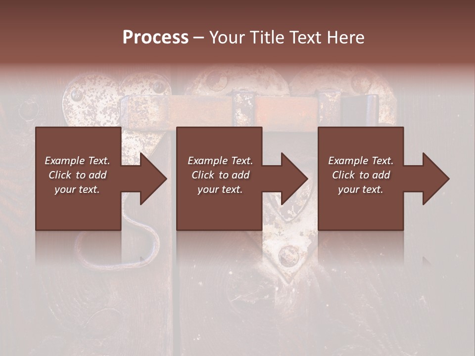 Passion Rusty Door PowerPoint Template