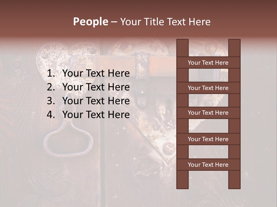 Passion Rusty Door PowerPoint Template