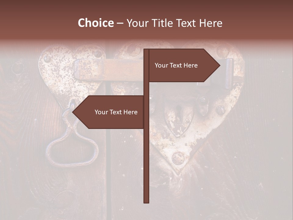 Passion Rusty Door PowerPoint Template