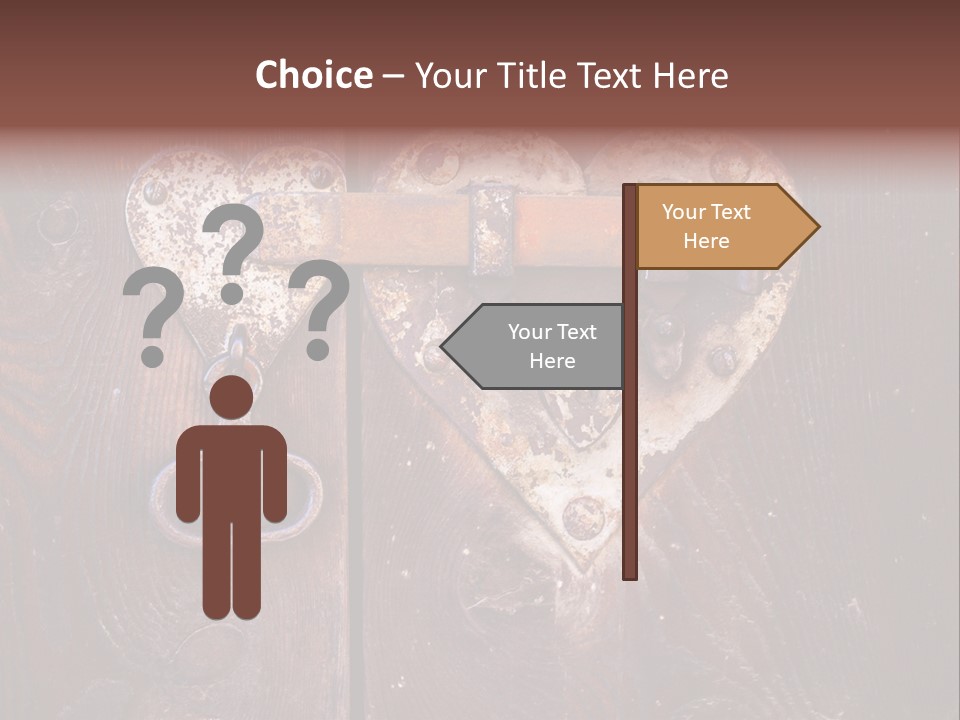 Passion Rusty Door PowerPoint Template