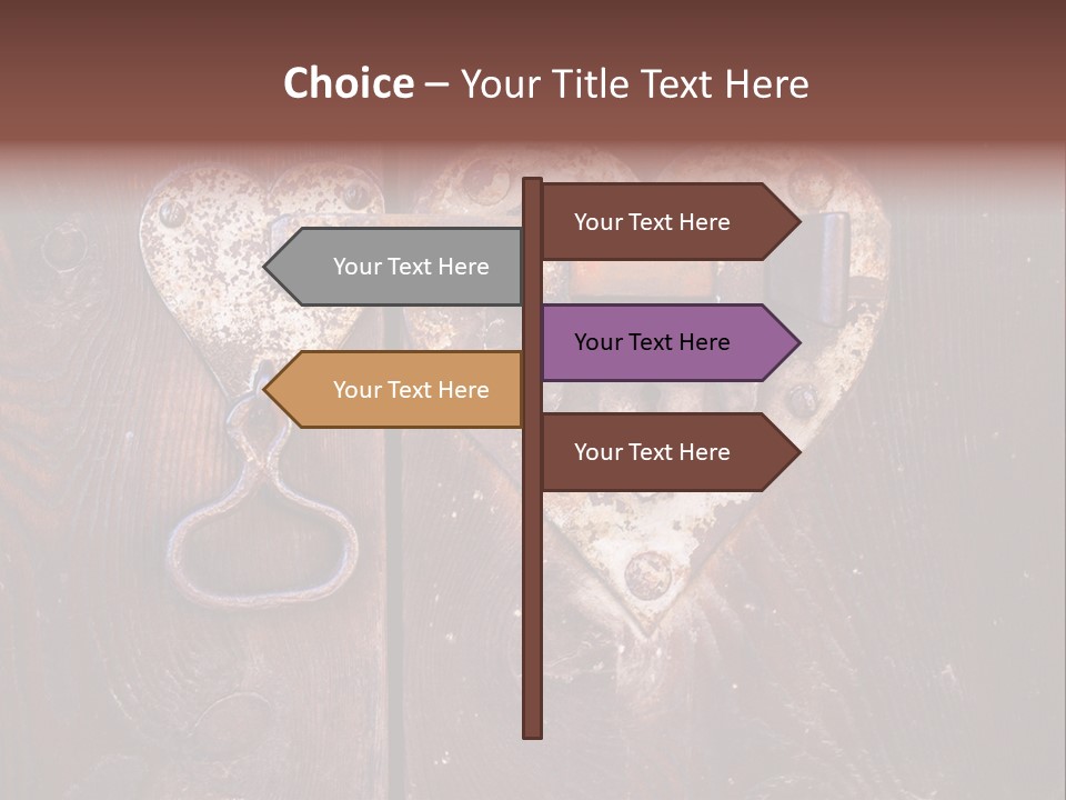 Passion Rusty Door PowerPoint Template