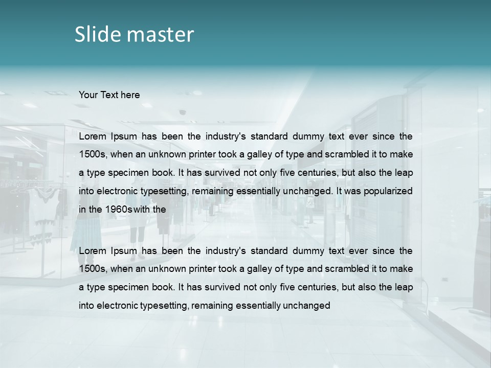 Transparent Business Store PowerPoint Template