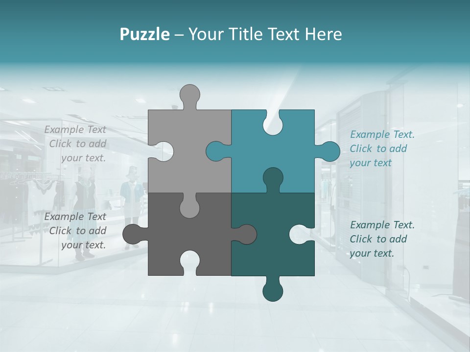 Transparent Business Store PowerPoint Template