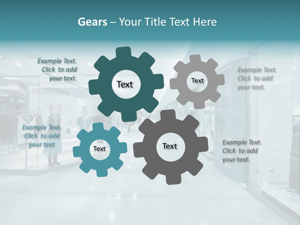 Transparent Business Store PowerPoint Template