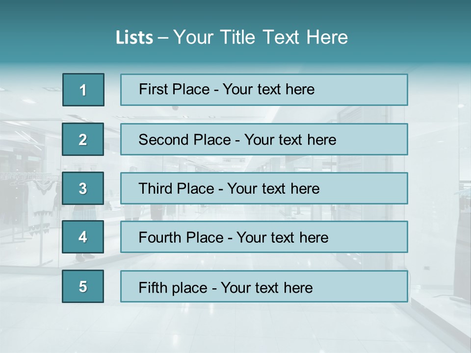 Transparent Business Store PowerPoint Template