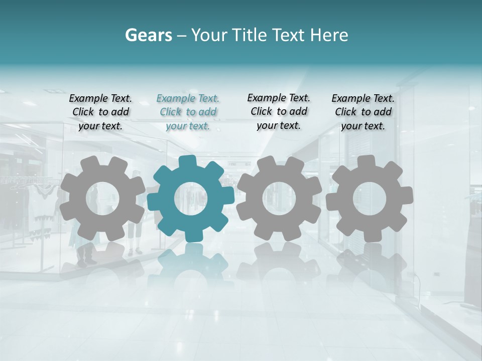 Transparent Business Store PowerPoint Template