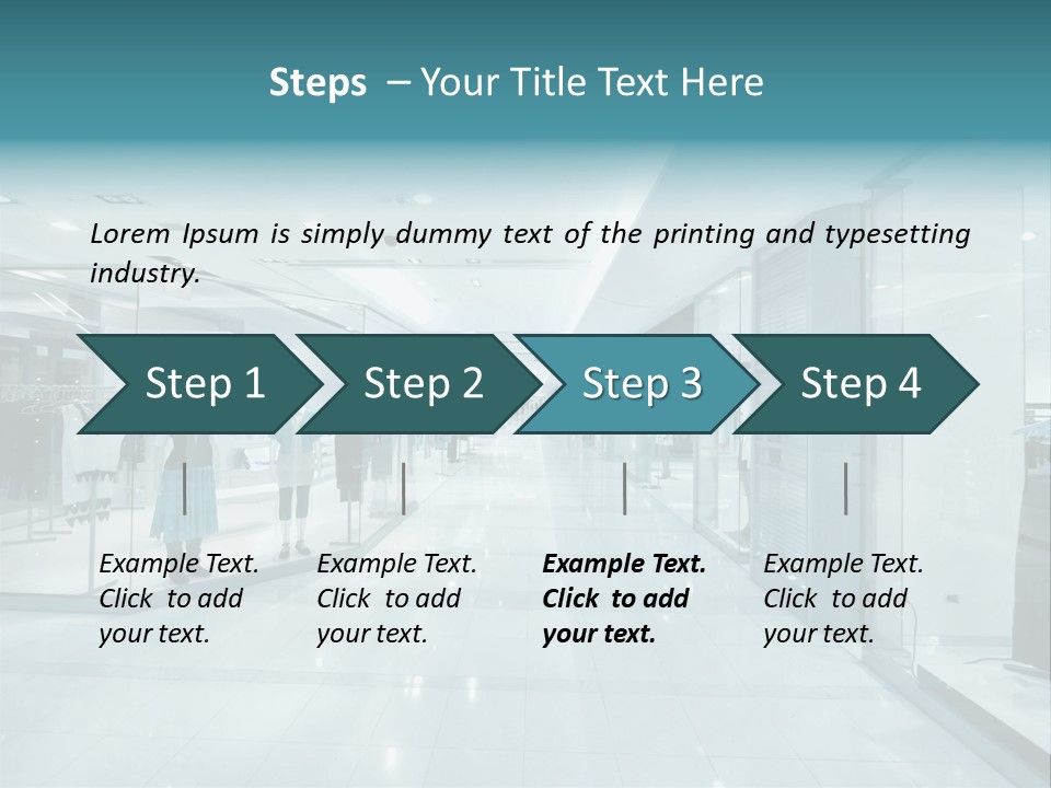 Transparent Business Store PowerPoint Template