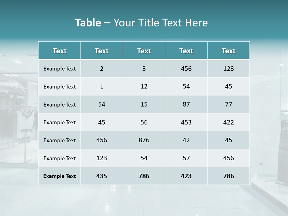 Transparent Business Store PowerPoint Template