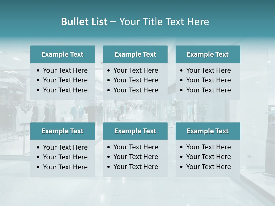 Transparent Business Store PowerPoint Template