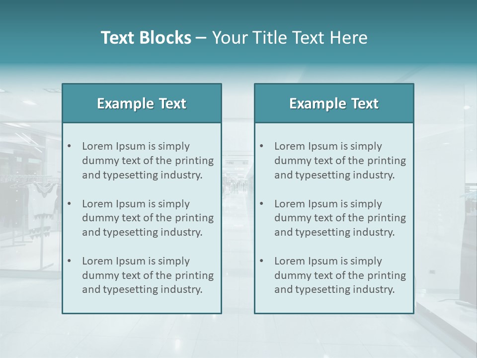 Transparent Business Store PowerPoint Template