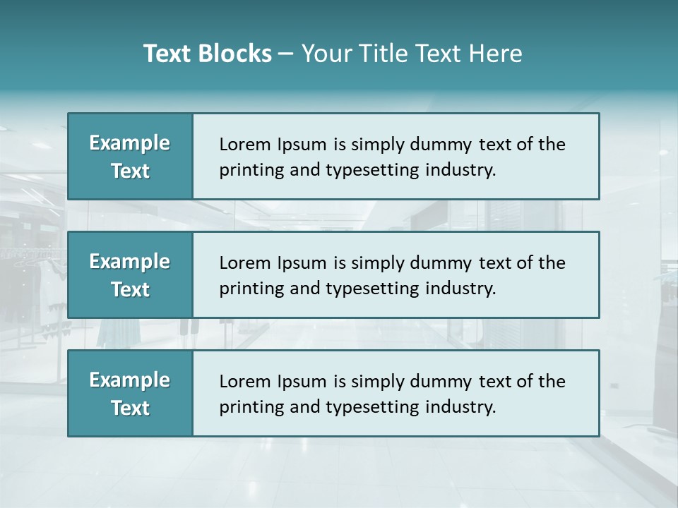 Transparent Business Store PowerPoint Template