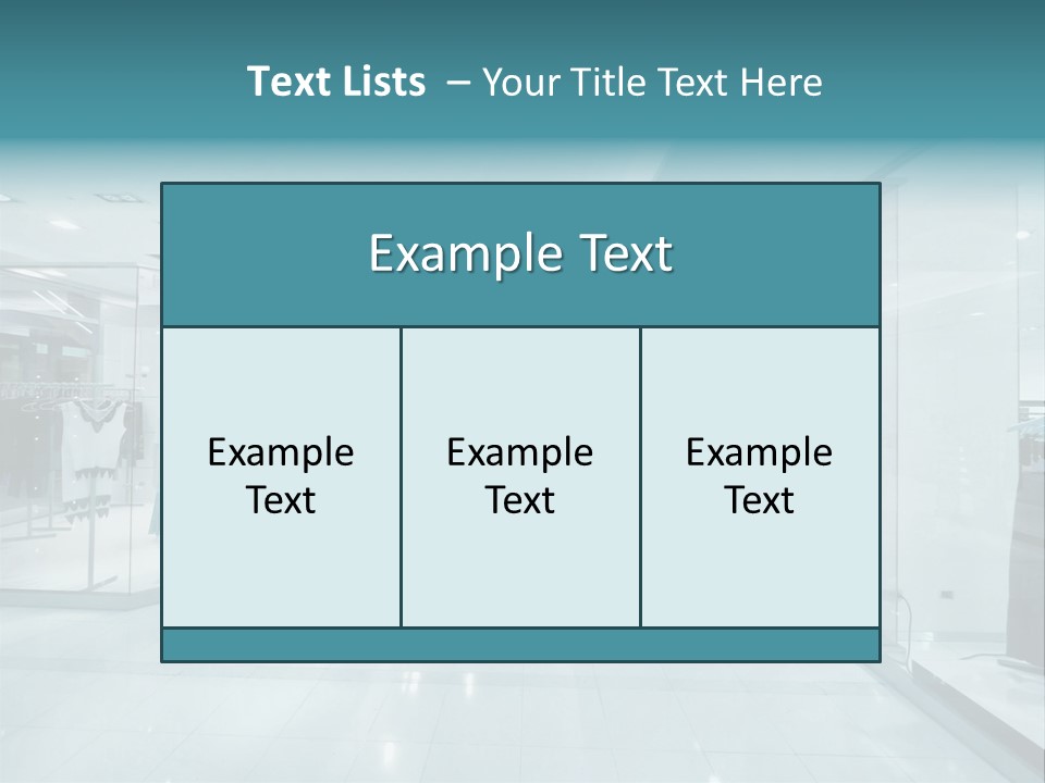 Transparent Business Store PowerPoint Template