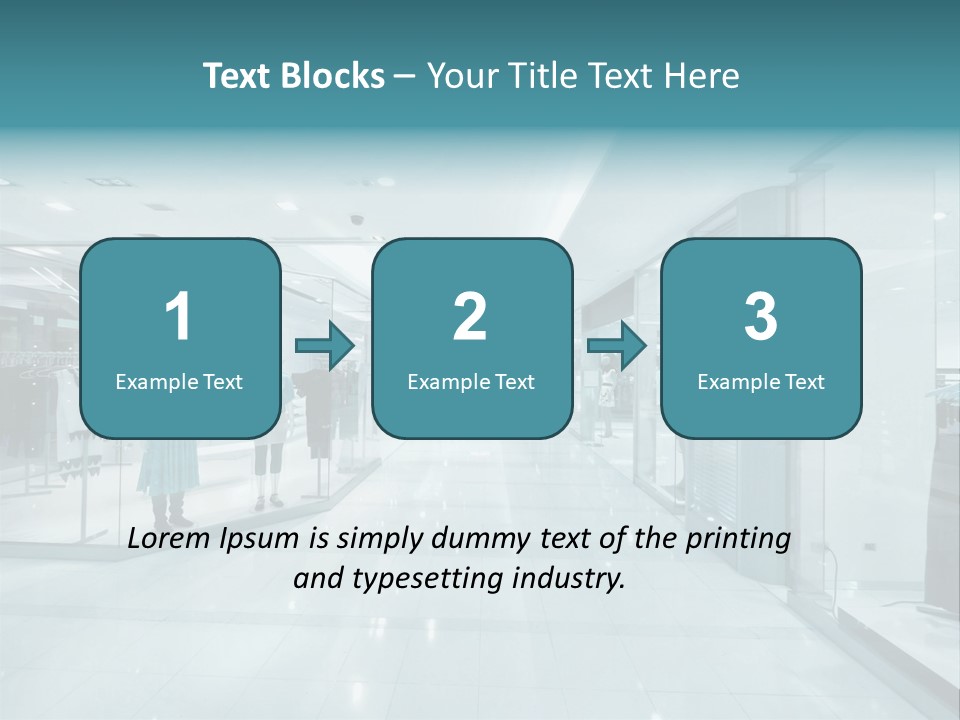Transparent Business Store PowerPoint Template