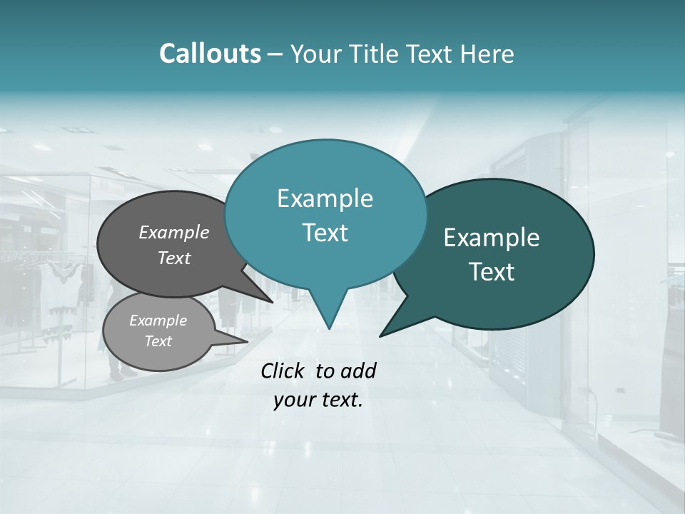 Transparent Business Store PowerPoint Template