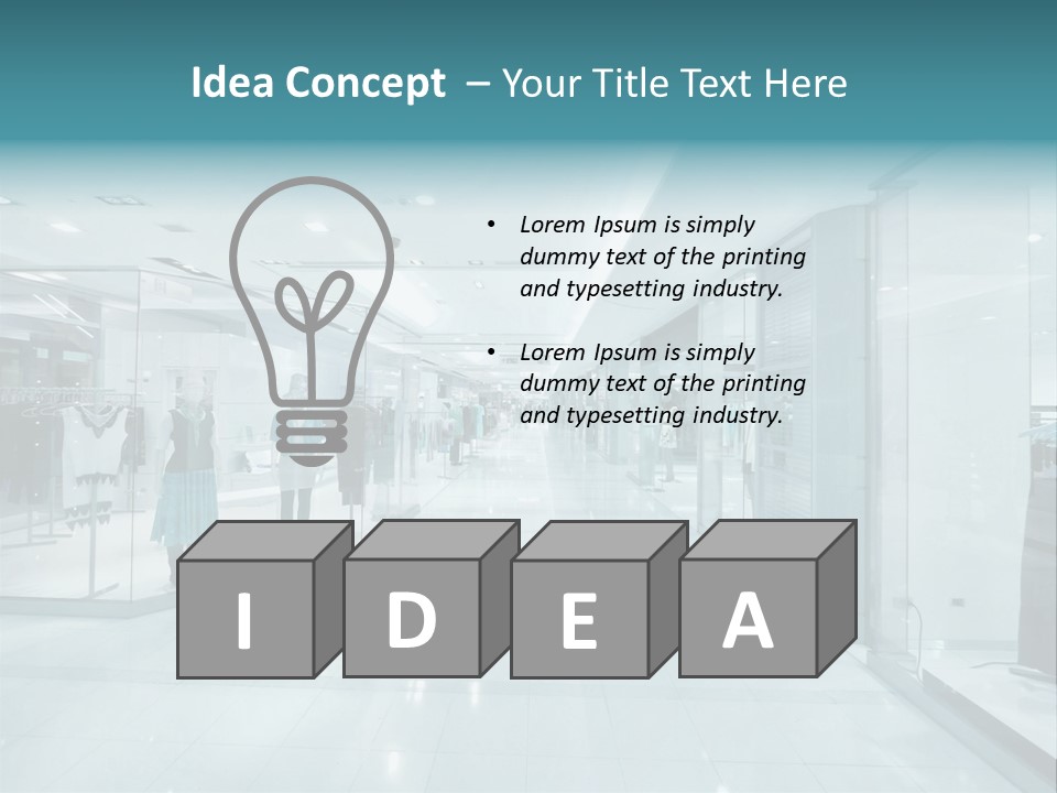 Transparent Business Store PowerPoint Template