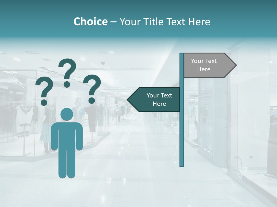 Transparent Business Store PowerPoint Template