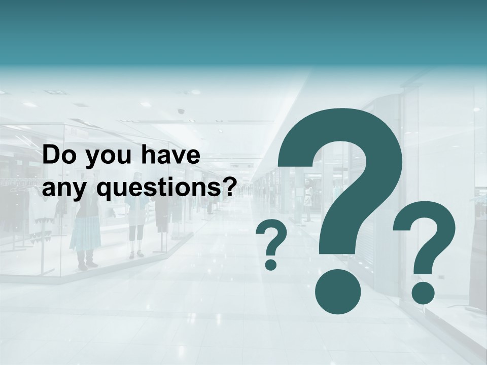 Transparent Business Store PowerPoint Template