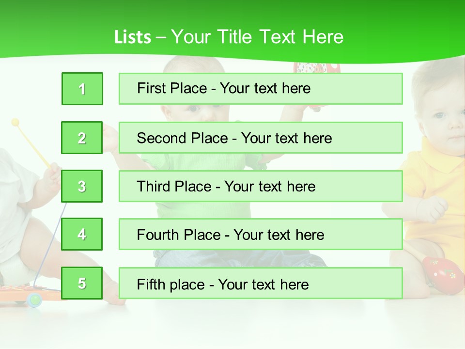Crawling Beauty Expression PowerPoint Template