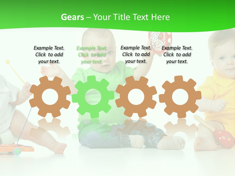 Crawling Beauty Expression PowerPoint Template