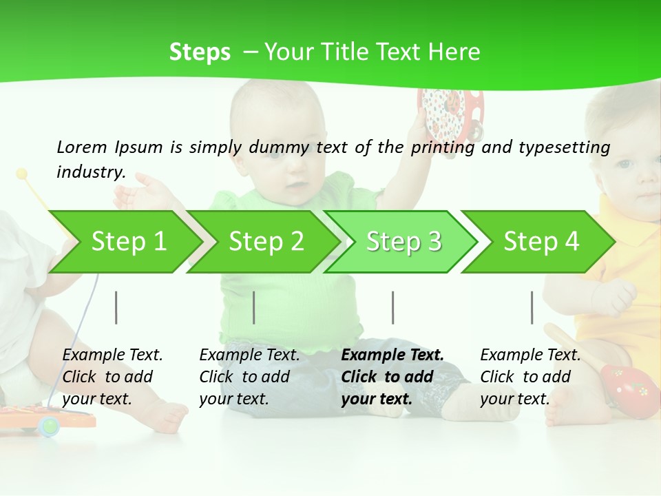 Crawling Beauty Expression PowerPoint Template