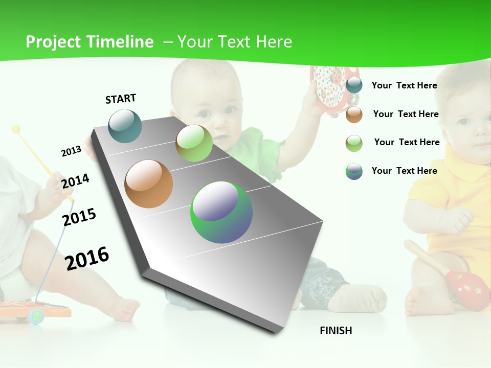 Crawling Beauty Expression PowerPoint Template