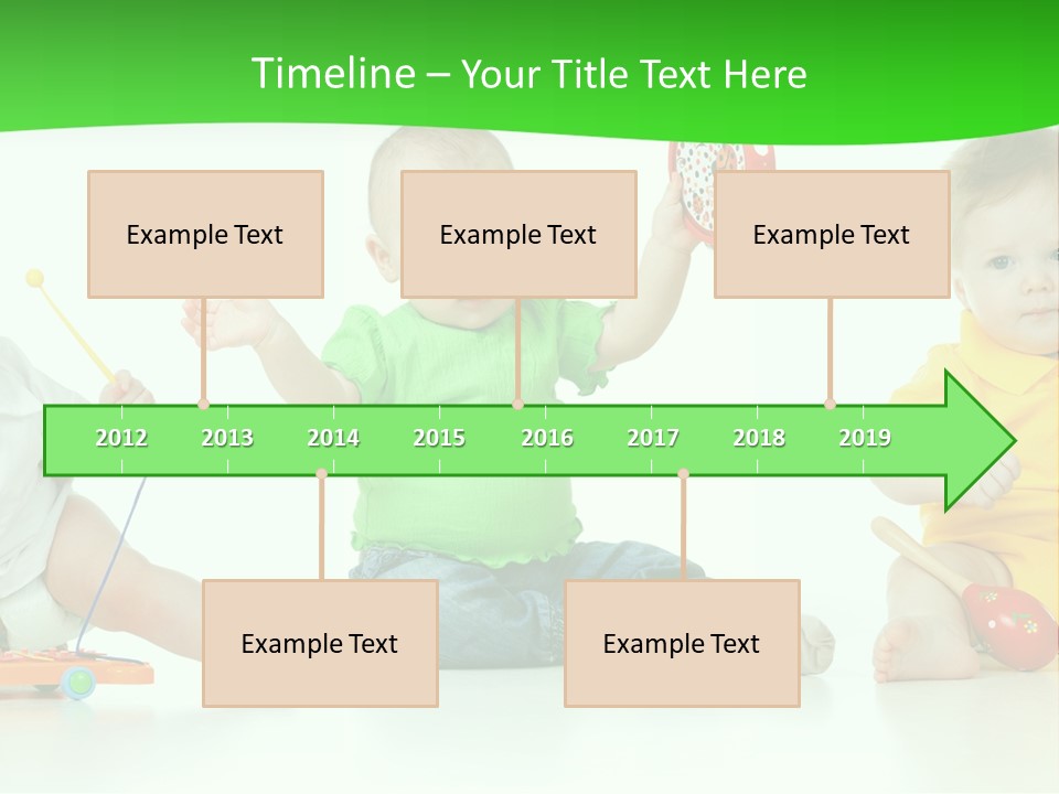 Crawling Beauty Expression PowerPoint Template