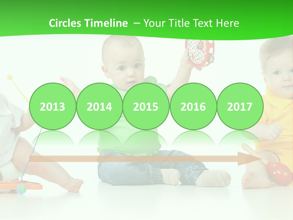 Crawling Beauty Expression PowerPoint Template