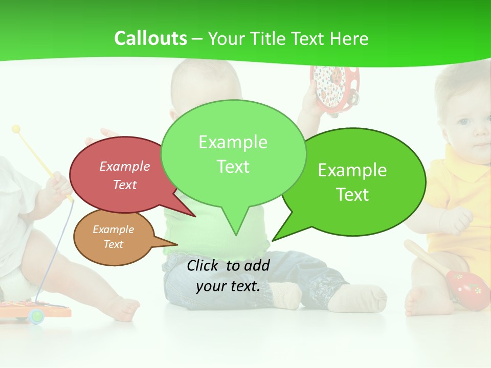 Crawling Beauty Expression PowerPoint Template