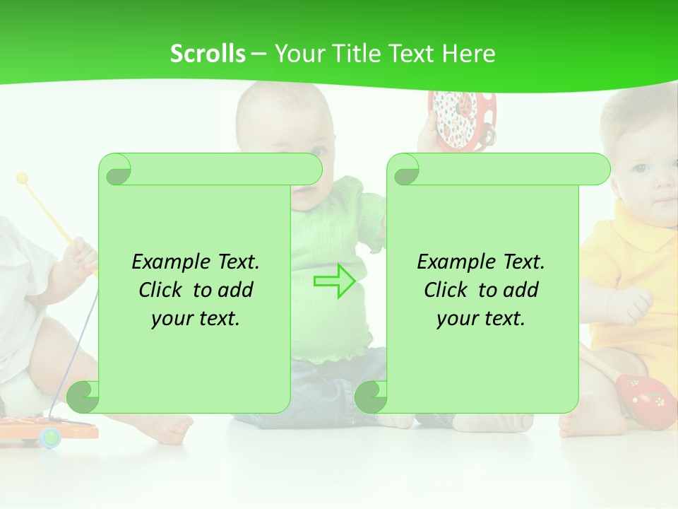 Crawling Beauty Expression PowerPoint Template