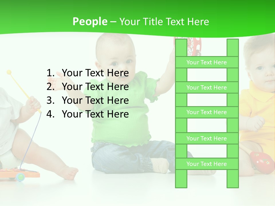 Crawling Beauty Expression PowerPoint Template