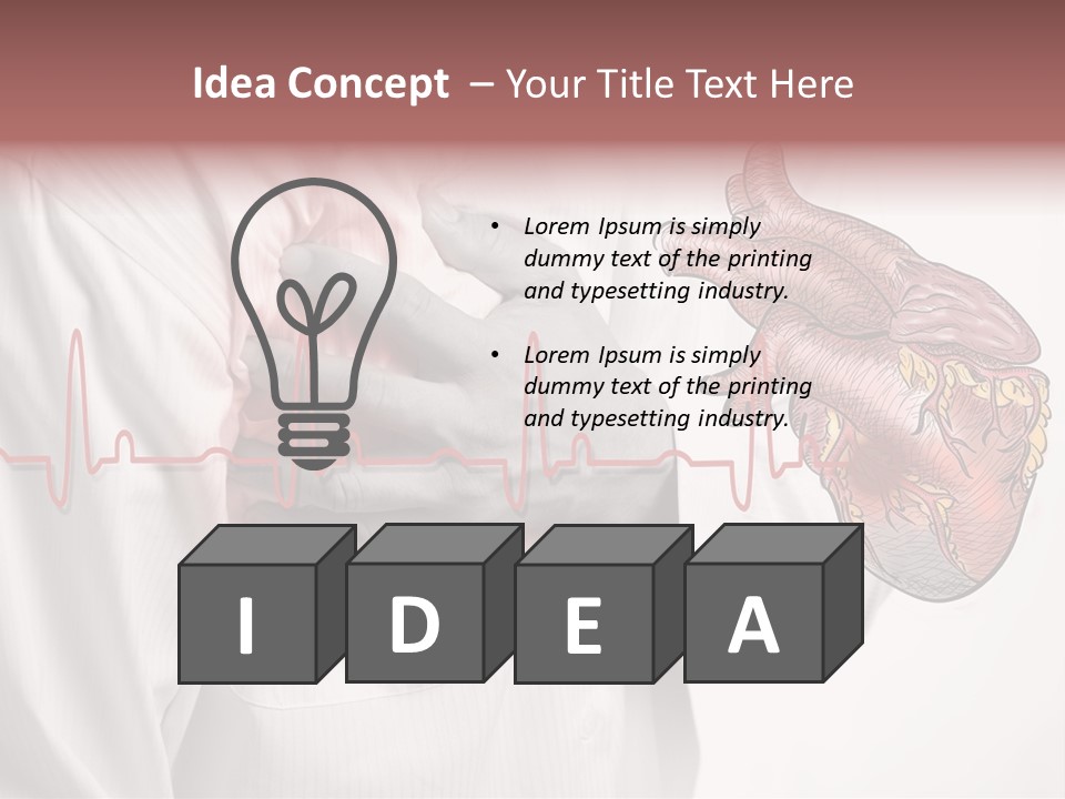 Business Breathing Angina PowerPoint Template