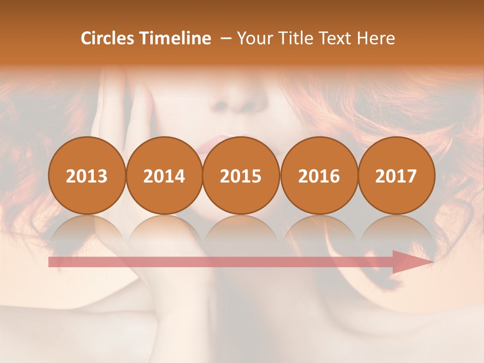 White Hair Haircare PowerPoint Template