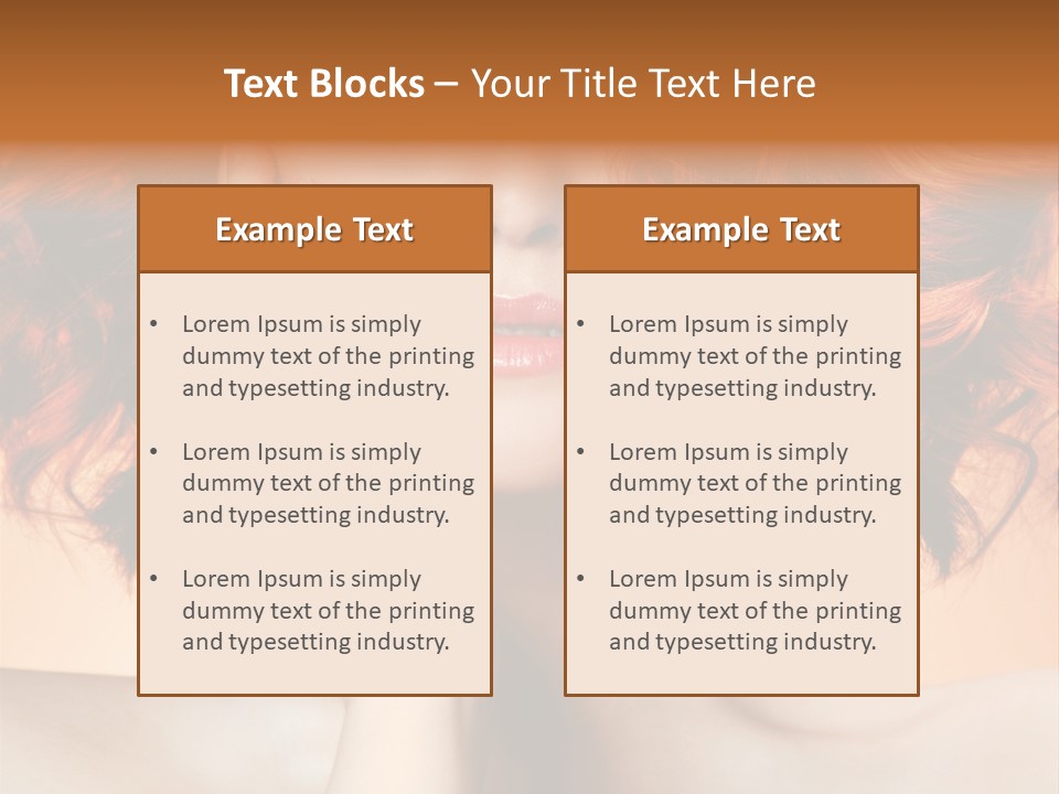 White Hair Haircare PowerPoint Template