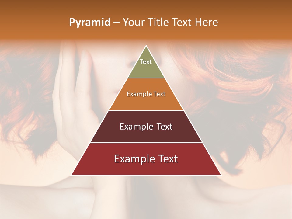 White Hair Haircare PowerPoint Template