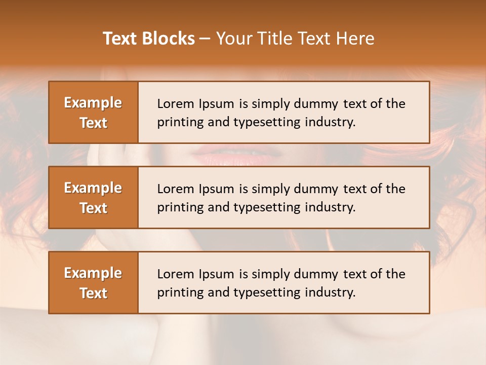 White Hair Haircare PowerPoint Template