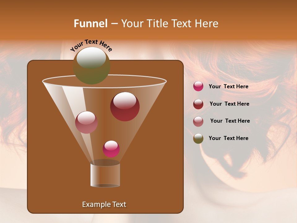 White Hair Haircare PowerPoint Template