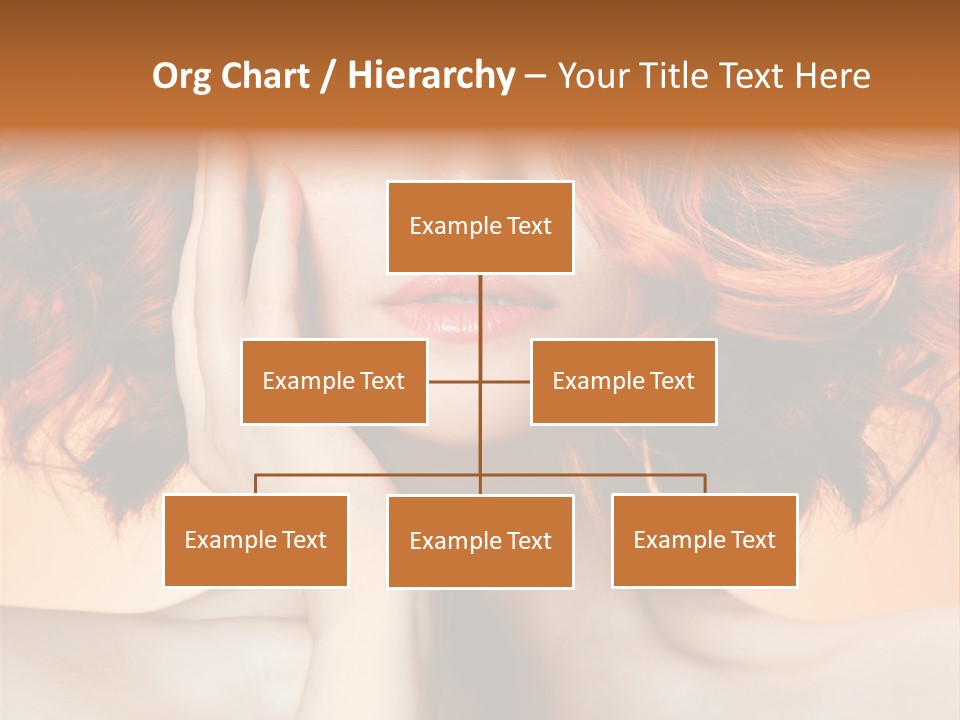 White Hair Haircare PowerPoint Template