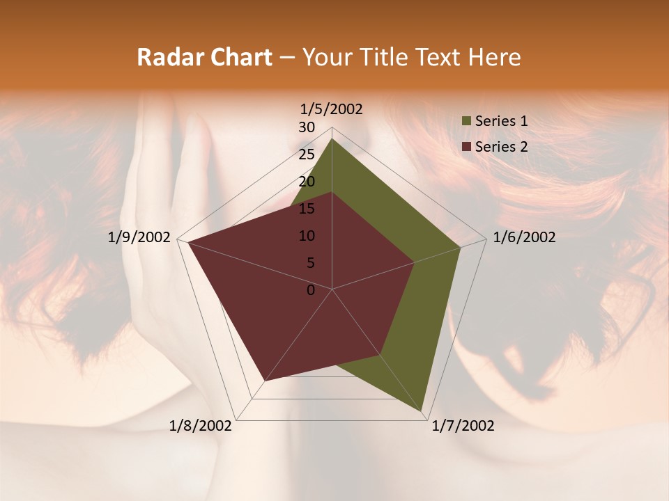 White Hair Haircare PowerPoint Template