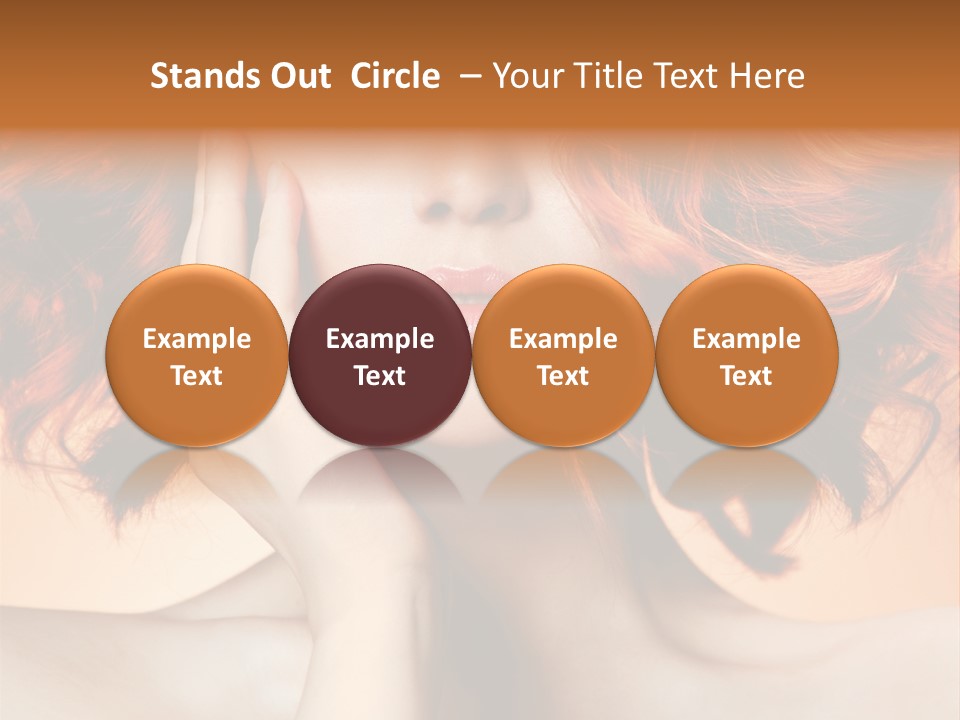 White Hair Haircare PowerPoint Template