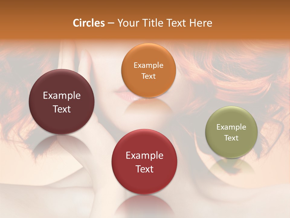 White Hair Haircare PowerPoint Template