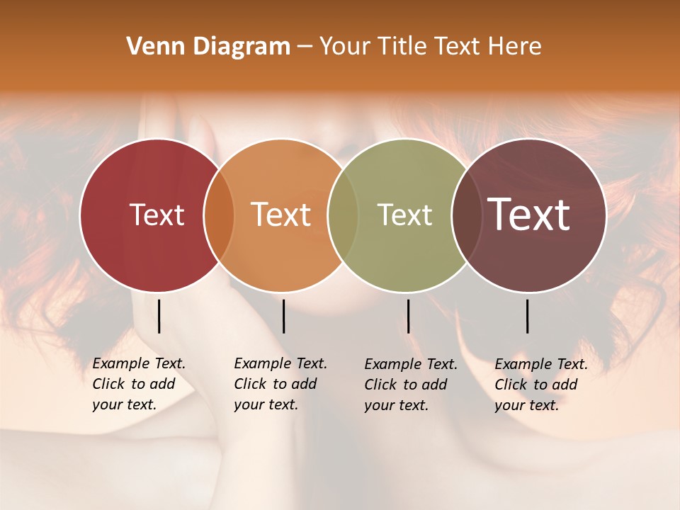 White Hair Haircare PowerPoint Template