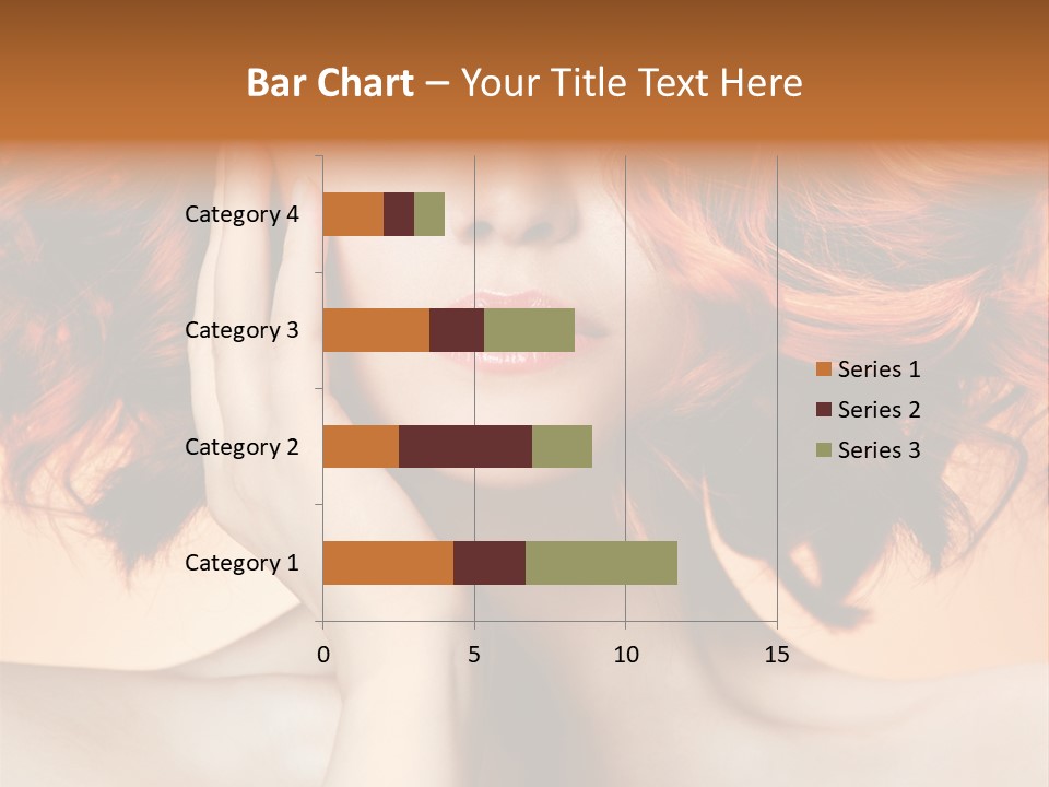 White Hair Haircare PowerPoint Template