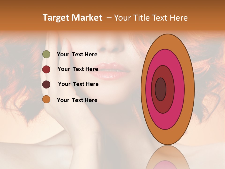 White Hair Haircare PowerPoint Template