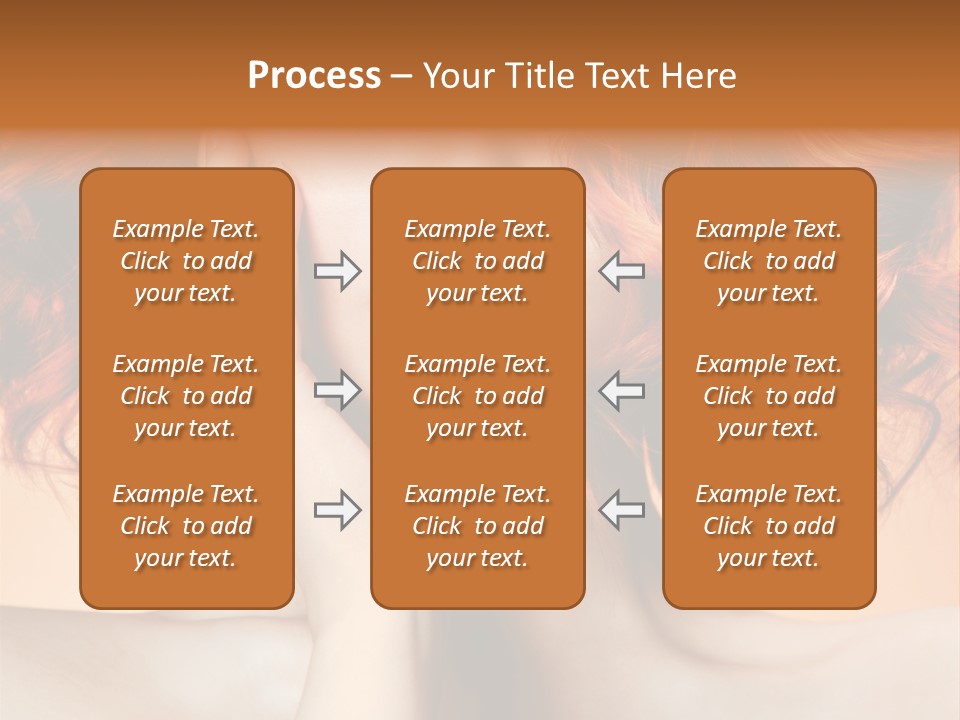 White Hair Haircare PowerPoint Template