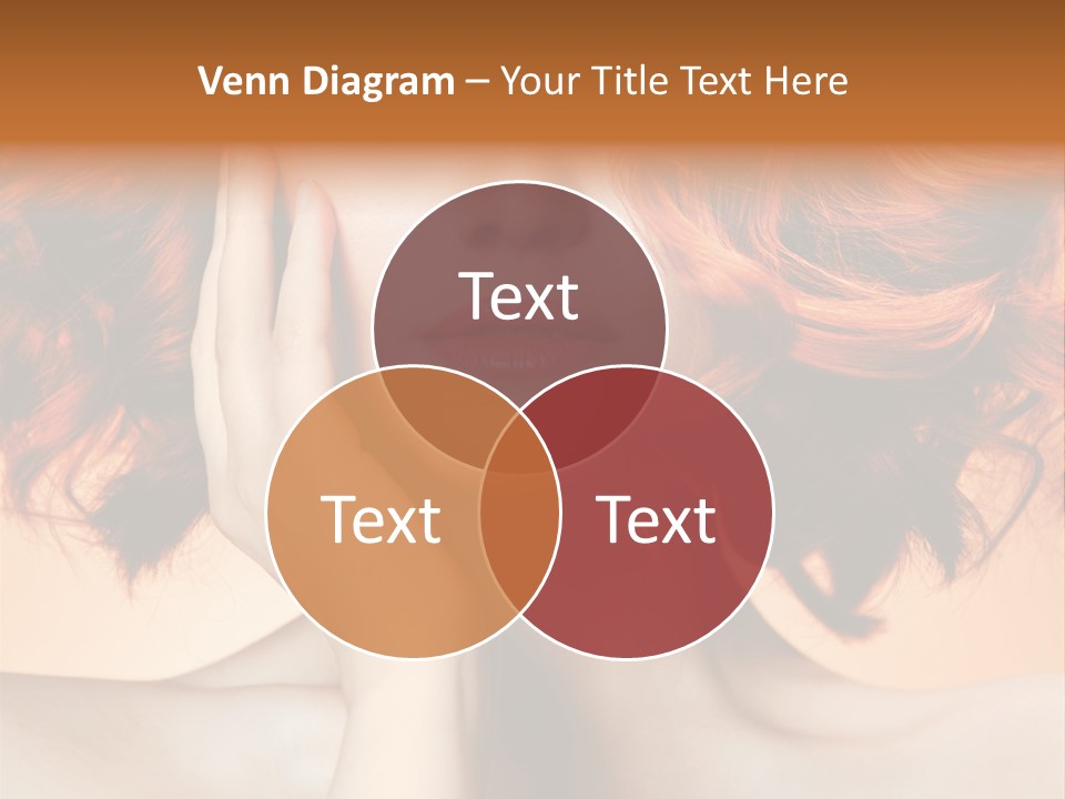 White Hair Haircare PowerPoint Template