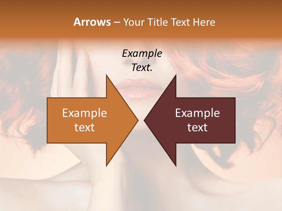 White Hair Haircare PowerPoint Template