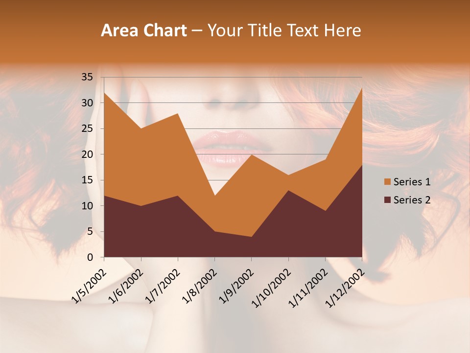 White Hair Haircare PowerPoint Template